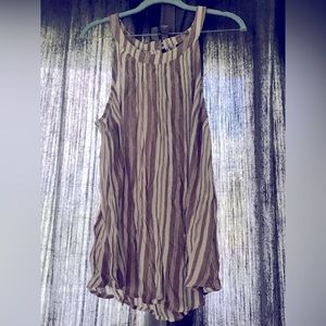 Torrid striped pink and white tank